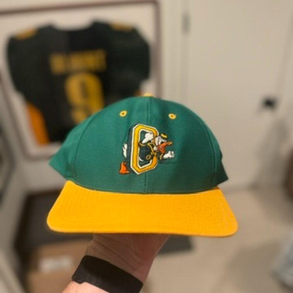 *Vintage/Rare* Oregon Ducks Mascot Snapback Hat Cap by Richardson